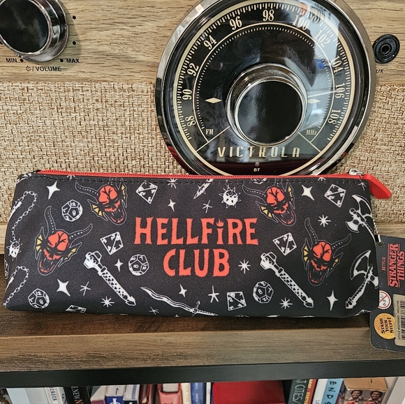 Stranger Things Hellfire Club Accessories Pouch NWT - Picture 1 of 9